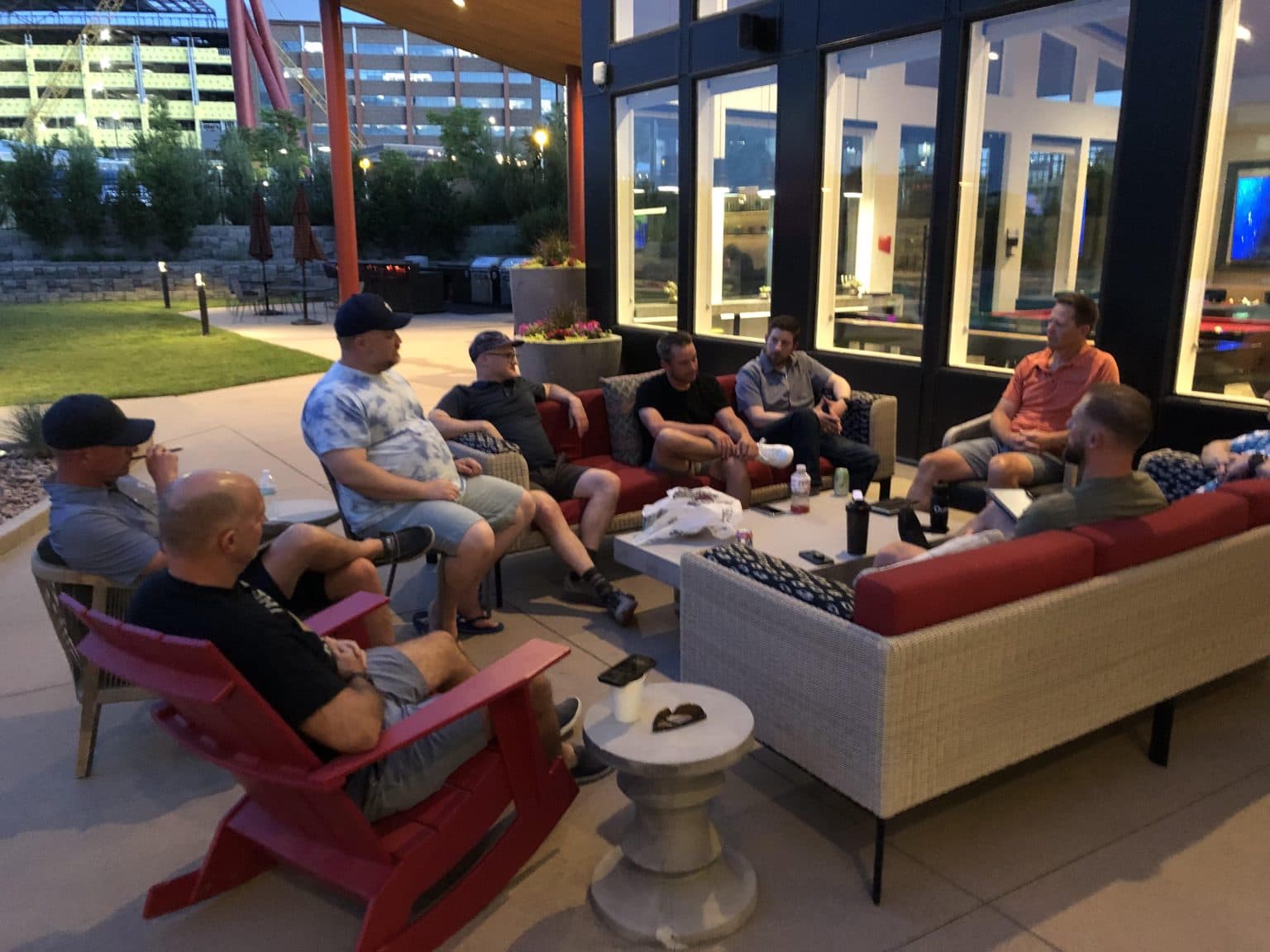 Pillars of Impact members meeting outdoors
